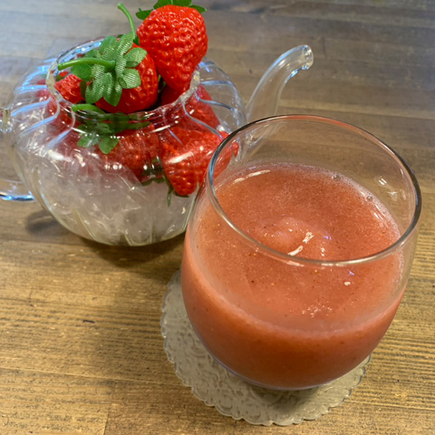 いちご（章姫）のスムージー
